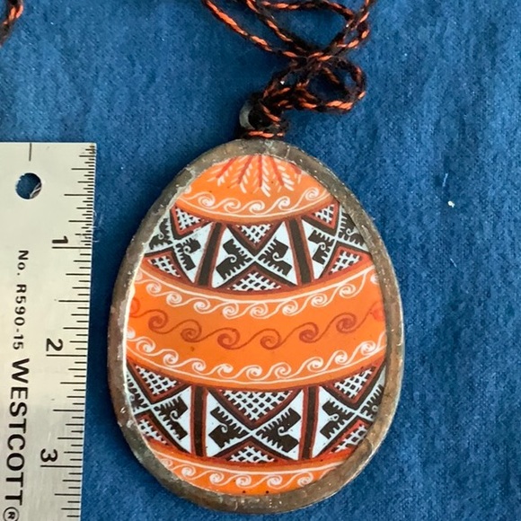 Other - Ukrainian Glass Painted Easter Egg Pysanky